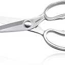 TONMA Kitchen Scissors All Purpose [Made in Japan] Full Metal Stainless Steel Japanese Kitchen Shears Heavy Duty with Micro Serrated, Cooking Scissors for Food Ergonomic Dishwasher Safe