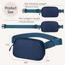 Fanny Pack Crossbody Bag for Women and Men, Belt Bag for Hiking Bum Bag with Adjustable Strap,Casual Cell Phone Pouch?Waist pack for Running Workout Sports Travel Blue