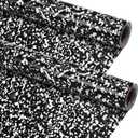 Kolldenn Black 2 Rolls Composition Fabric Bulletin Board Paper Roll, 4x12ft