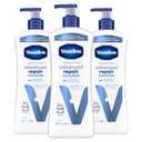 Vaseline Intensive Care Unscented Advanced Repair Body Lotion - Ultra-Hydrating with Lipids for Extremely Dry Skin, 20.3 oz, Pack of 3
