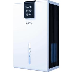 Dehumidifier, Dehumidifiers for Home, 98 OZ Water Tank, (1000 sq.ft) Quiet Dehumidifier for Basement Bathroom Bedroom with Humidity Display, Auto Shut Off, Relaxing 7 Color Ambient Light(Ivory)