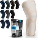 POWERLIX Adjustable Compression Knee Brace for Men & Women, Featuring Stabilizers & Patella Support, Optimal Recovery for Knee Pain, Medical Knee Sleeve for Arthritis, Weightlifting, Dance, Running XL