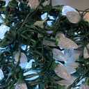 AWQ 100LED 81 FT C9 Christmas String Lights Plug in Fairy Twinkle String Lights 8 Modes Timer Function Waterproof Extendable for Indoor Outdoor Wedding Party Christmas Decoration (100, White)