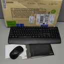 seenda Wireless Bluetooth Keyboard Mouse Combo, COE200 Ergonomic Keyboard with Wrist Rest, Silent Mouse, Multi-Device Connection, Full-Size Compatible for Windows PC Laptop Mac MacBook, Black