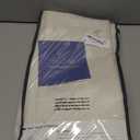 100% Blackout Shield Linen Blackout Curtains for Bedroom 63 Inches Long, Back Tab/Rod Pocket Living Room Drapes, Thermal Insulated Blackout Curtains 2 Panels Set, 50" W x 63" L,Cream