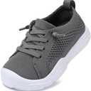 LeIsfIt Toddler Shoes Boys Girls Barefoot Shoes Kids Breathable Sneakers Tennis Shoes Slip on Shoes, 7"