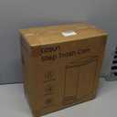 Cesun Small Bathroom Trash Can with Lid Soft Close, Step Pedal, 6 Liter / 1.6 Gallon Stainless Steel Mini Garbage Can for Office, Outdoor Trash Bin with Removable Inner Bucket (Silver)