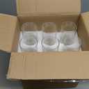 6 PCS Hurricane Candle Holder 3" W x 16" H Hurricane Glass Candle Holders Bottomless Cylinder Sleeve Tall Clear Glass Cylinder Open Both Ends, Chimney Tube Cover Open Ended Candle Shade