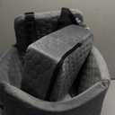 Dog Car Seat for Small/ Medium Dogs, Memory Foam Dog Booster Seat, Travel Safety Per Car Seat with Washable Removable Cover, Storage Pockets for Dogs up to 35 lbs(Gray)