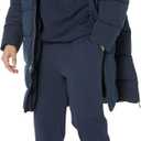Amazon Essentials Mens Hooded Long Puffer Coat (Blue, XXXL)