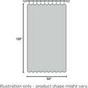 White Pinch Pleated Track Curtains 52x120 Inches Long for Living Room Bedroom Extra Long Faux Linen Semi Sheer Light Filtering with Hooks Traverse Rods 1 Panel