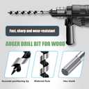 21/32 x 23.6 Auger Drill Bit for Wood,17x600mm Hex Shank Ship Auger Bit