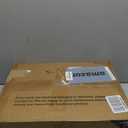 BOLUO White Nightstand with Charging Station, LED Night Stand with 2 Fabric Drawers, Bedside Table with USB Ports and Outlets, Nightstand for Bedroom Modern