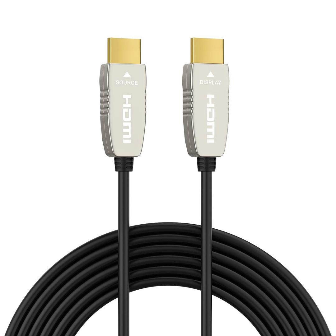 RUIPRO 4K HDMI Fiber Optic Cable 33FT 18Gbps 4K@60Hz ARC HDR10 Ultra Slim Flexible HDMI 2.0b Cable