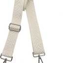 Crossbody Straps for Purses Silver Hardware Purse Strap Wide Shoulder Strap Adjustable Replacement,Retro Jacquard Embroidery for Shoulder Bags