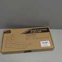 6-Pack Heavy Duty 12-Inch Black Shelf Brackets, L Shelf Bracket 12 Inch for Floating Shelves, 1/5-Inch Thick