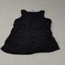 Daci Tankini Tops for Women High Neck Swim Top Tummy Control Bathing Suit Top Modest Swim Tank Top No Bottom (Large, Black)