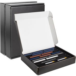 N Gauge Model Train Storage Box, 9 Slots Vertical Compatible with Model Railway locomotives, Wagons and Vehicles, N Scale Train Accessories, 2 Pack