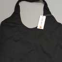 REORIA Women's Halter Backless Going Out Crop Top Sexy Y2K Slim fit Sleeveless Double Lined Tank Tops 2026 Summer Outfits Black X-Large