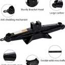 2.0-ton Scissor Jack in Your car's Roadside Emergency kit, Must-Have Spare tire Replacement Stand Tool for Your Vehicle, Telescoping Lug Nut Removal Tool, Ratchet Wrench, Tire Pressure Gauge (2.0T)