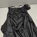 Memoriesea Women's Sexy One Shoulder High Split Cocktail Wedding Party Maxi Dress Black M