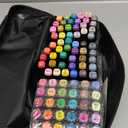 Alcohol,84 Colors Dual Tip Coloring Markers for Adults,Markers for Adults,Give 1 White Highlighter,1 Tracing Pen,Coloring Illustrations Sketch Drawing Painting Card Making(Black Pen Container)