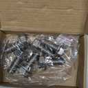 cSeao M12-1.75 x 30mm Flanged Hex Head Bolts Flange Hexagon Screws, Stainless Steel 18-8 (304), Plain Finish, 6 PCS