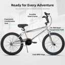 JOYSTAR 24 Inch Kids BMX Bike for Boys and Girls Age 7-12 | Freestyle Bicycle for Beginner Level Riders with Dual Hand Brakes & 2 Pegs | 24" Kids Bike, 24 Inch Wheels
