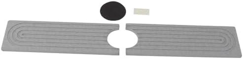 Absorbent Modern Faucet Mat Fast Drying Diatomite Sink Pad Kitchen Bathroom RV (Light Gray)