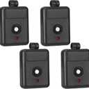 Kingdder 4 Pack 1 Channel Keychain Garage Door Remote Compatible with Linear DNT00026, Delta-3 310 Mhz 12 Volt Power Miniature Garage Door Opener Key Ring Transmitter, Black