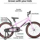 KEANO 12-20" Kids Bike for 3-10 Yrs, Light-Up Training Wheels, 20 Inch with Training Wheels