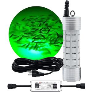 Underwater Fishing Light,Green Light for Fishing 150W High Brightness 20000 Lumens Green Fishing Light 110V&12V LED Submersible Fish Light for Boats,Docks or Kayaks,IP68 Fishing Lamp 30ft Power Cord Underwater Fishing Light,Green Light for Fishing 150W High Brightness 20000 Lumens Green Fishing Light 110V&12V LED Submersible Fish Light for Boats,Docks or Kayaks,IP68 Fishing Lamp 30ft Power Cord