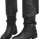 Scaoruki Women Vintage Fold Over Boots 41