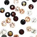 144 pcs (1 Gross) Austrian Crystal Austria 2058 Xilion Rose Crystal Flat Backs No-Hotfix Rhinestones Nail Art Brown & Peach Colors Mix ss5 (1.8mm) from Mychobos (Crystal-Wholesale) Round Tiny