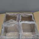 4Pcs Clear Acrylic Flower Vase 6 x 6 x 6Inch Square Flower Vase Clear Cube Flowers Vases for Wedding Centerpieces, Party, Home Office Decoration