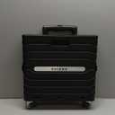 Folding Utility Cart Black Portable Rolling Crate Handcart Foldable Shopping Trolley Collapsible, with Lid, on Wheels, for Grocery, Garden, Office, Storage, Teacher, Tool (Black)