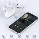 Wireless Charging Case Compatible with AirPods 3rd Generation, Charger Case Replacement for AirPods 3 with Bluetooth Pairing Sync Button, Earbuds Not Included