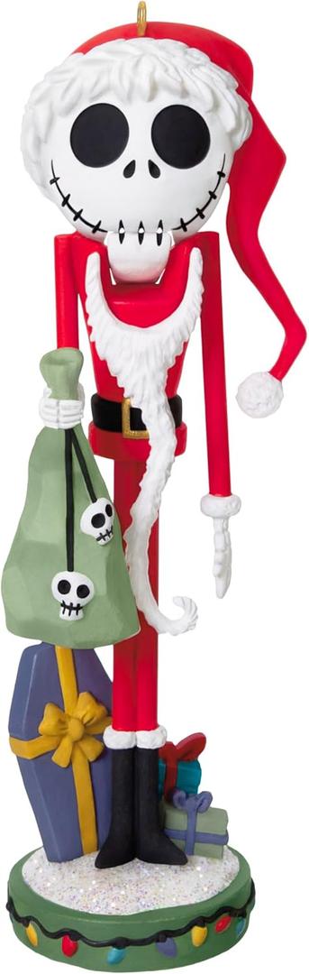 Hallmark Keepsake Disney Christmas Ornament, Tim Burton's The Nightmare Before Christmas Santa Jack Skellington Nutcracker, Gifts for Disney Fans