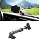 West-xingzhe Car Phone Holder Mount for 2018-2023 Jeep Wrangler JL 2/4 Door 4xe Gladiator JT Cell Phone Mount 360 Adjustable Dashboard Smart Phone Holder Interior Accessories,Black