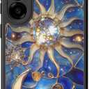 DEENAKIN for Samsung Galaxy S25 Plus Case Cute,Aesthetic Floral Hard Shell,Compatible with Magsafe,Trendy Unique Cool Retro Western Protective Slim Phone Cover for Women Girls,Astral Mystique
