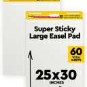 Post-it Super Sticky Easel Pad 25 in x 30 in White 30 Sheets/Pad 2 Pad/Pack Large White Premium Self Stick Flip Chart Paper Super Sticking Power (559)