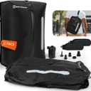 2Pack Vacuum Seal Bags For Clothing Travel With Wireless Pump | Waterproof Reusable Compression Bags with Shoulder Strap for Luggage and Suitcase, Space Saver Vacuum Seal Packing Cubes for Clothes (2PK)