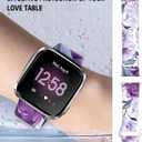 Watch Bands Compatible for Versa 2/Versa, Soft Silicone Cute Fadeless Sport Strap Replacement for Women Men
