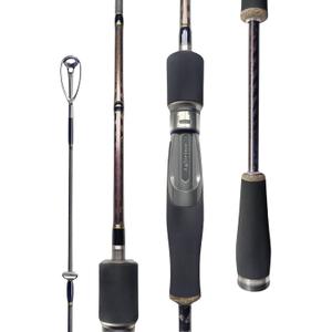 Fishing Rod, Aglirino Spinning Rod, High Modulus 24T+30T x45 Cross-Weave Carbon Fiber, LTS Ring Guides Ultralight Fishing Pole, Ideal for Trout, Bass and Panfish Fishing in Saltwater and Freshwater