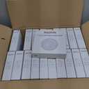 JULLISON 20 Packs 4 Inch LED Low Profile Recessed & Surface Mount Disk Light, Round, 10W, >600 Lumens, 5000k Daylight White, CRI80, DOB Design, Dimmable, ETL Listed, White