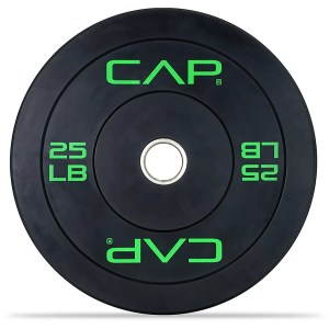 CAP Barbell Olympic Bumper Plate ,25lbs – Single