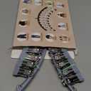 Volnamal Legging Organizer for Closet, Metal Yoga Pants Hanger w/Rubber Coated 2 Pack w/10 Clips Hold 20 Leggings, Hangers Space Saving Hanging Closet Organizer for Closet Organizers and Storage-Grey (Gray)