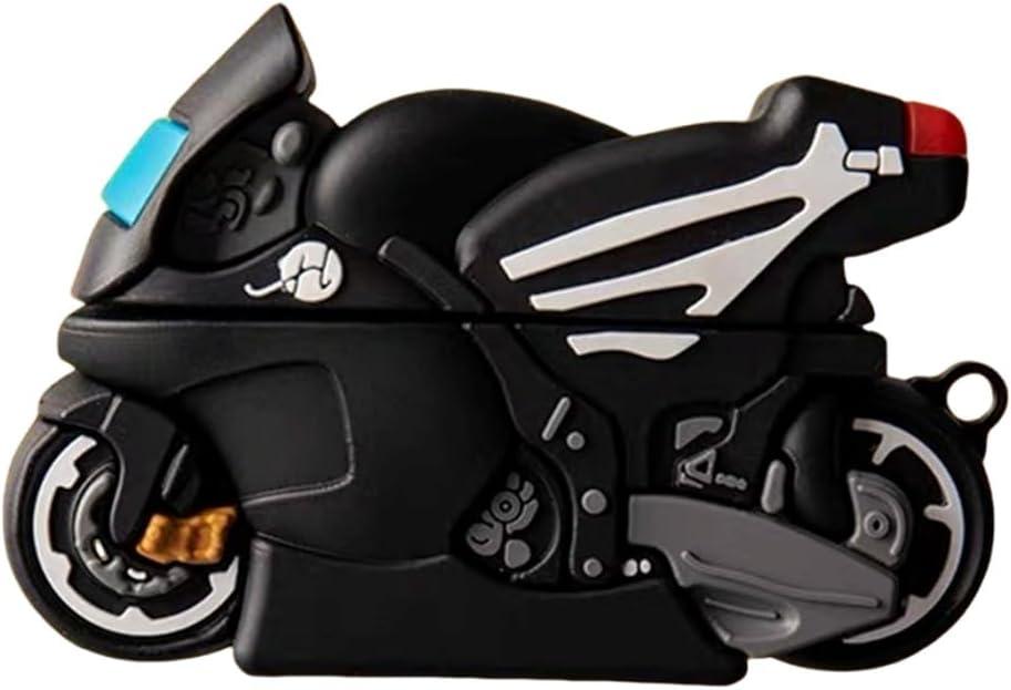 Cute Case Compatible with Beats Studio Buds+/Studio Buds with Keychain, Anime Cartoon Motorcycle Protective Cover Compatible with Beats Studio Buds Plus