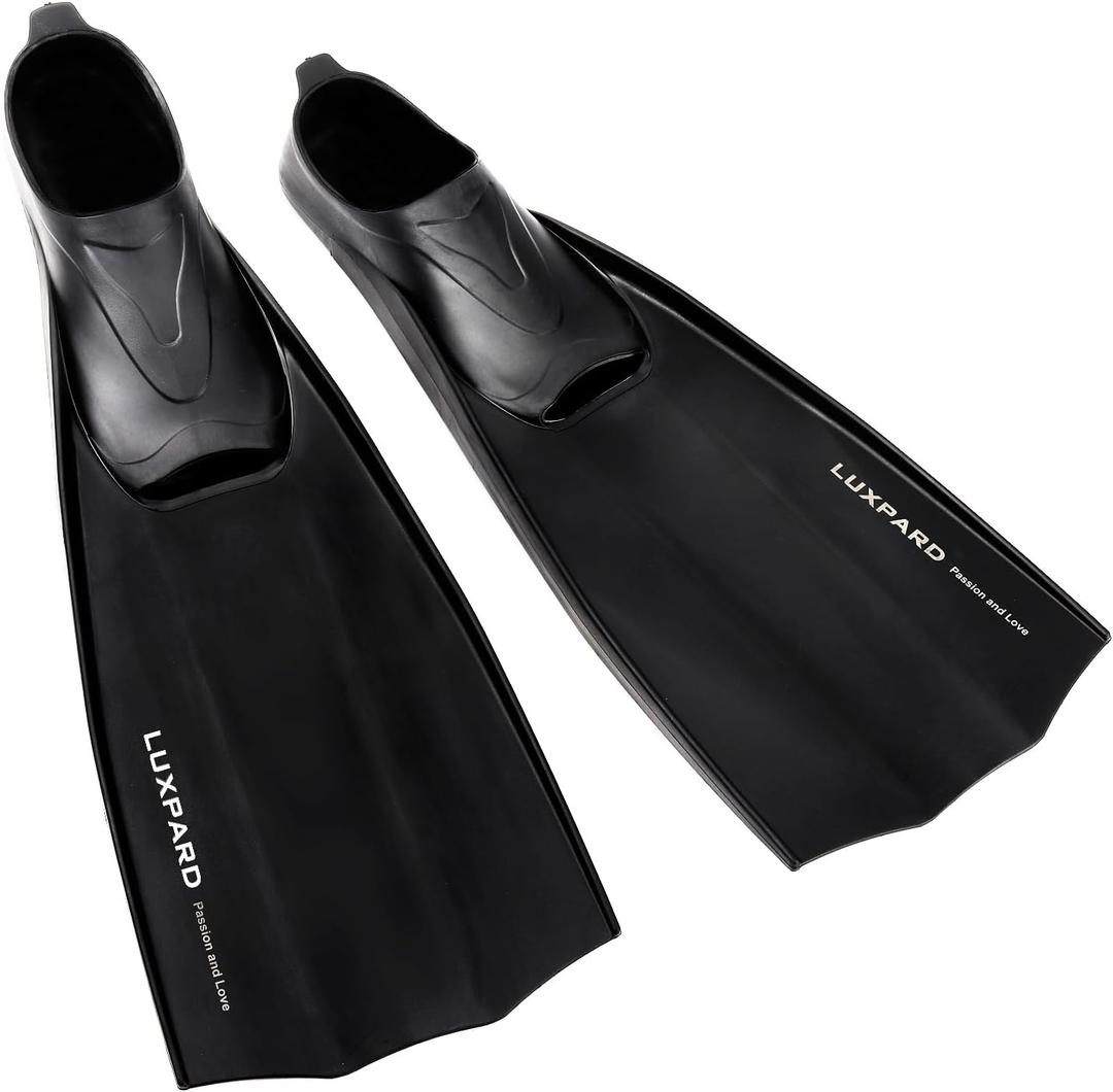 LUXPARD Snorkel Fins, Comfortable Soft Full Foot Snorkeling Fins, Flippers for Snorkeling, Scuba Diving, and Freediving