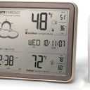 AcuRite 75077A3M Self-Learning Forecast Wireless Weather Station with Large Display and Atomic Clock, Black